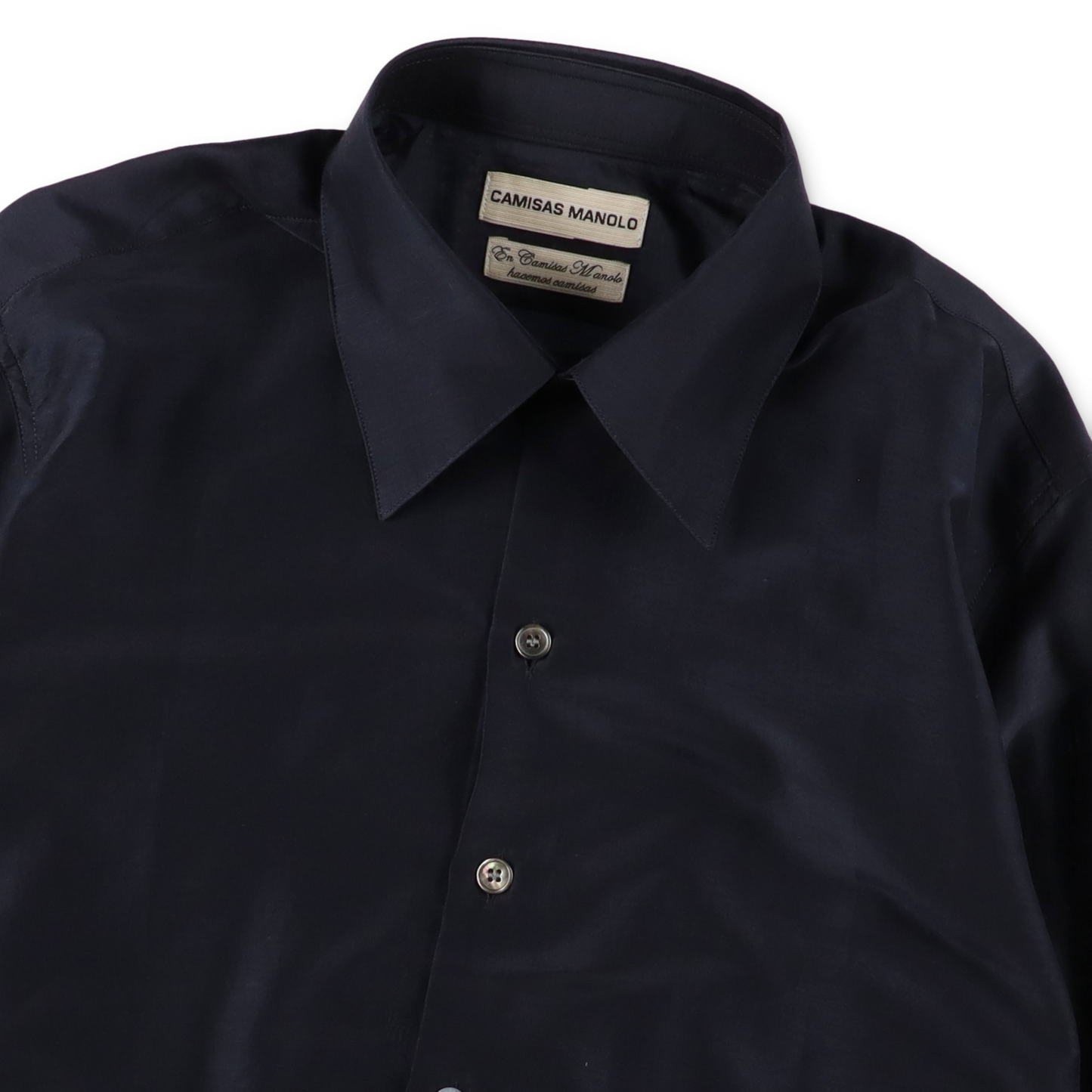 CAMISAS MANOLO NAVY NORMAL SHIRT【25020605】(N)