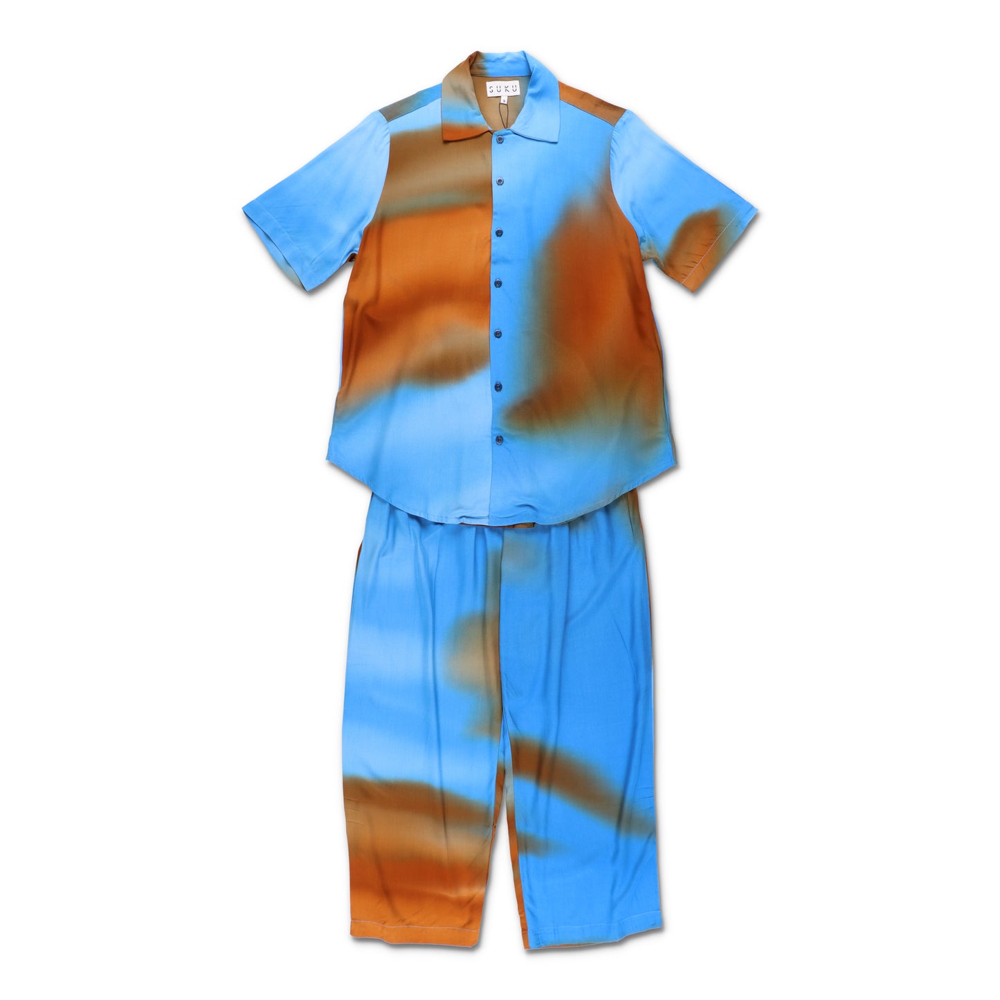 SUKU HOME UNISEX PYJAMA SET SUMMER NIGHT DESERT