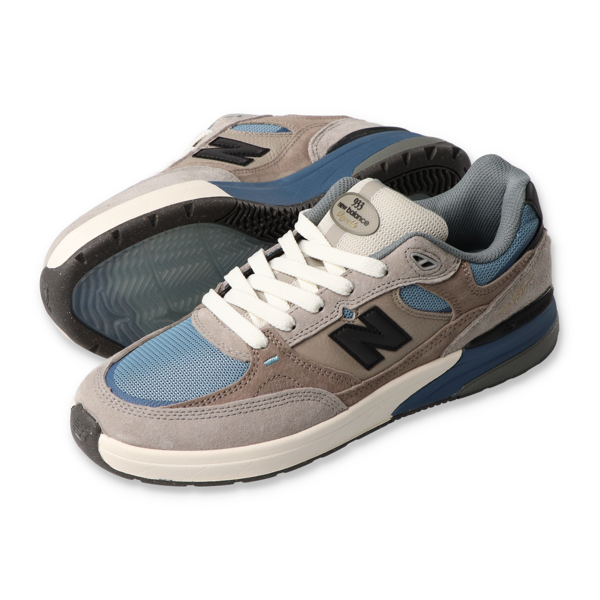 New Balance - 933 Andrew Reynolds Mushroom/Light Blue – STUDY 