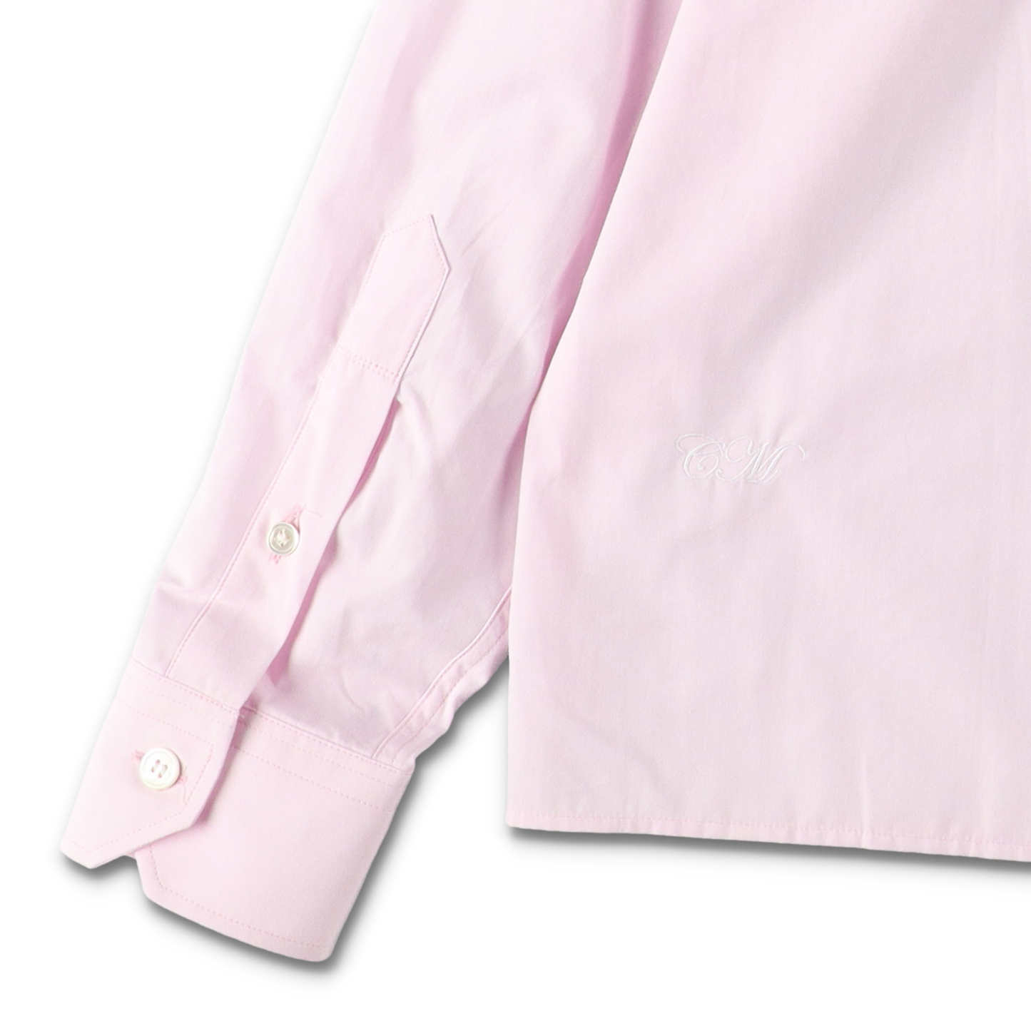 SOFT PINK CAMISA SHIRT - CAMISAS MANOLO 刺繍部分