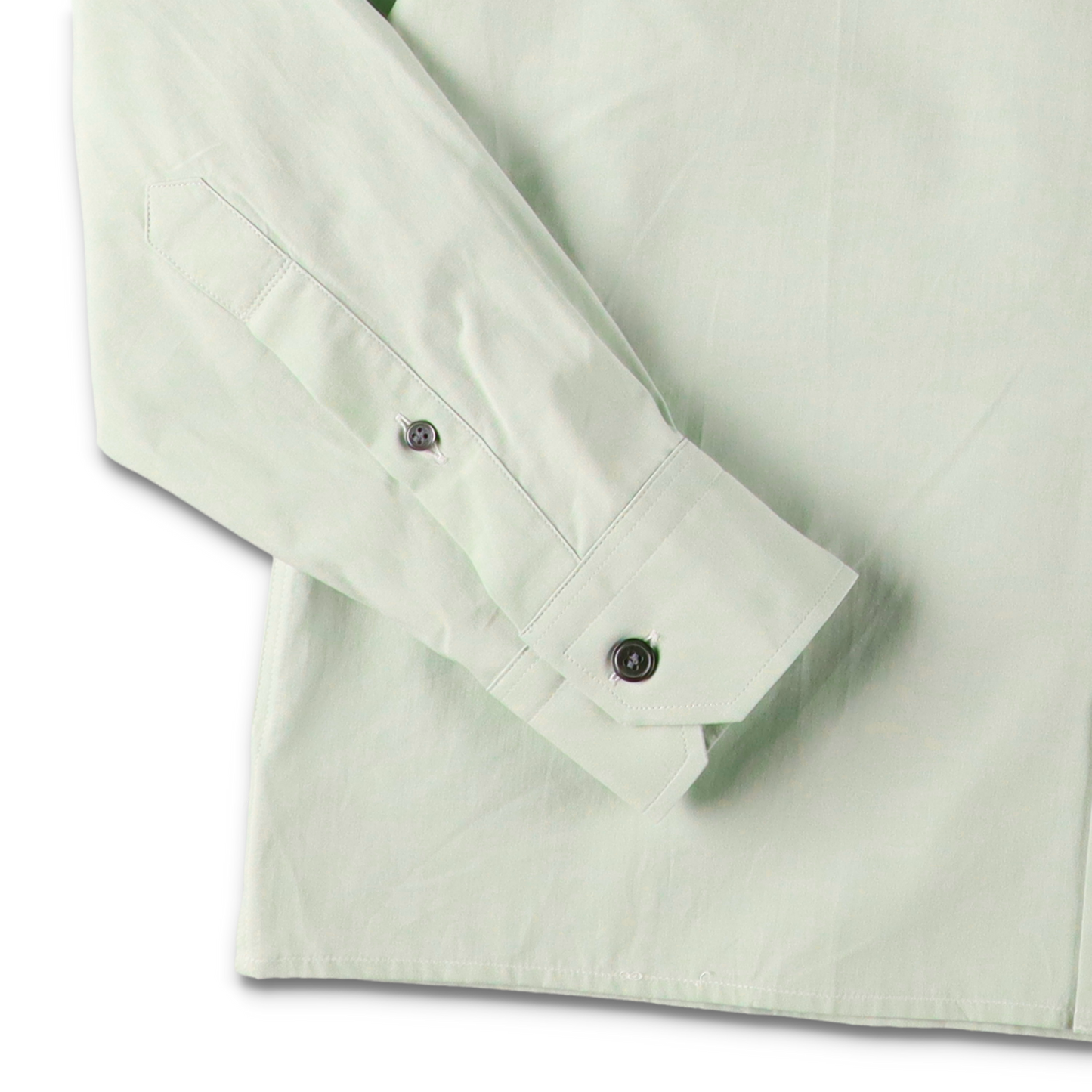 SOFT GREEN CAMISA SHIRT - CAMISAS MANOLO 袖のディテール