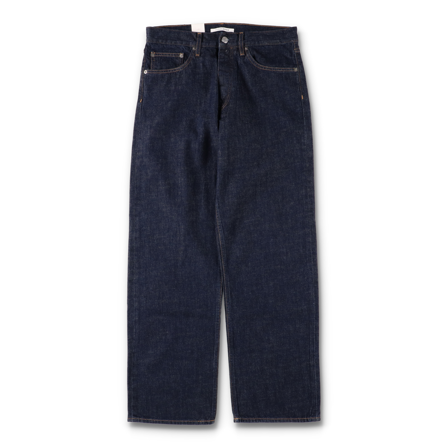 LOOSE DENIM SIMPLE RINSE BLUE - SUNFLOWER 正面