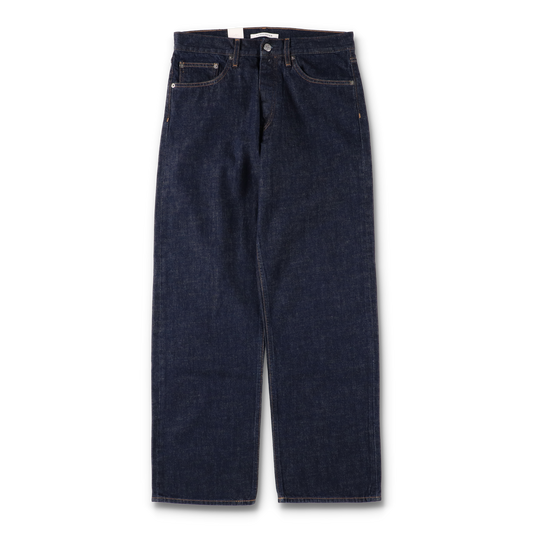 LOOSE DENIM SIMPLE RINSE BLUE - SUNFLOWER 正面