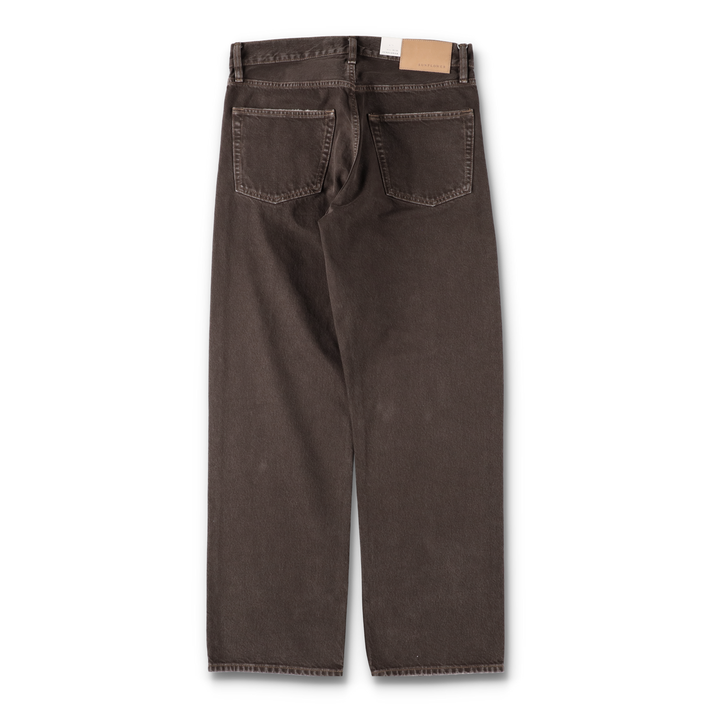LOOSE DENIM VINTAGE BROWN - SUNFLOWER 背面