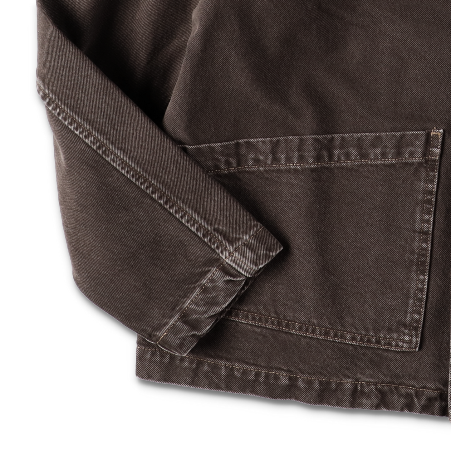 WORKER JAKET VINTAGE BROWN - SUNFLOWER 袖のディテール
