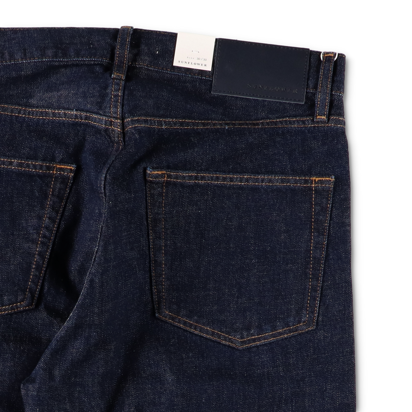 LOOSE DENIM SIMPLE RINSE BLUE - SUNFLOWER ポケットのディテール