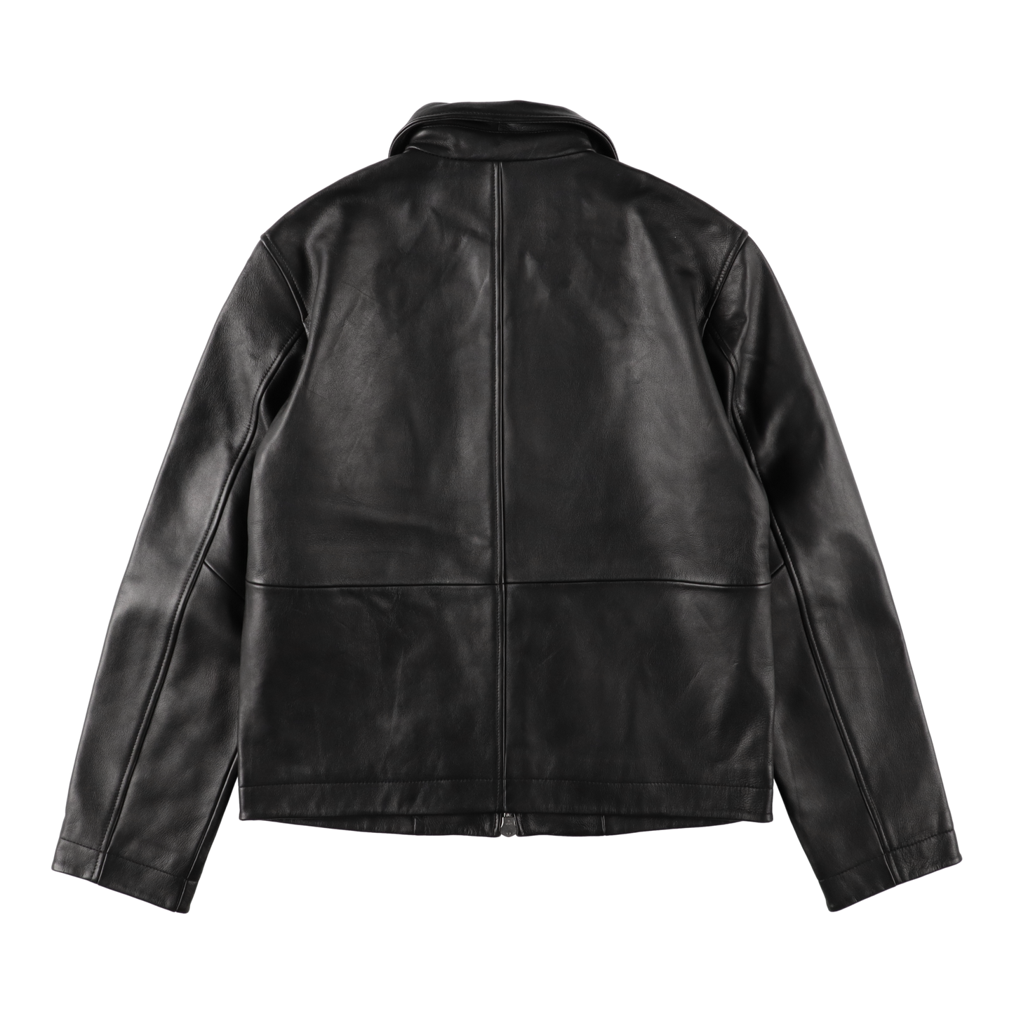 SHORT LEATHER JAKET BLACK - SUNFLOWER 背面