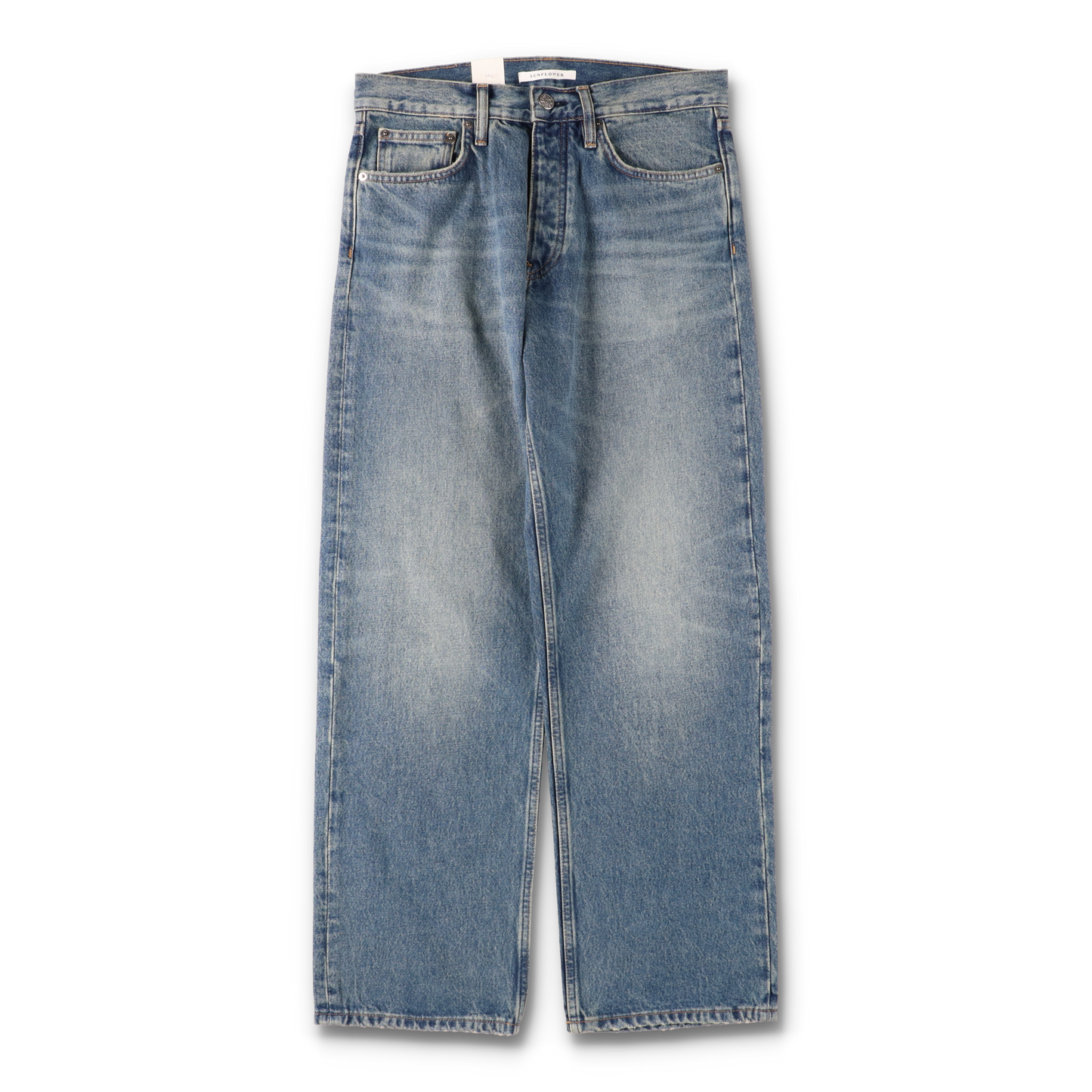 LOOSE DENIM DARK BLUE VINTAGE - SUNFLOWER 正面