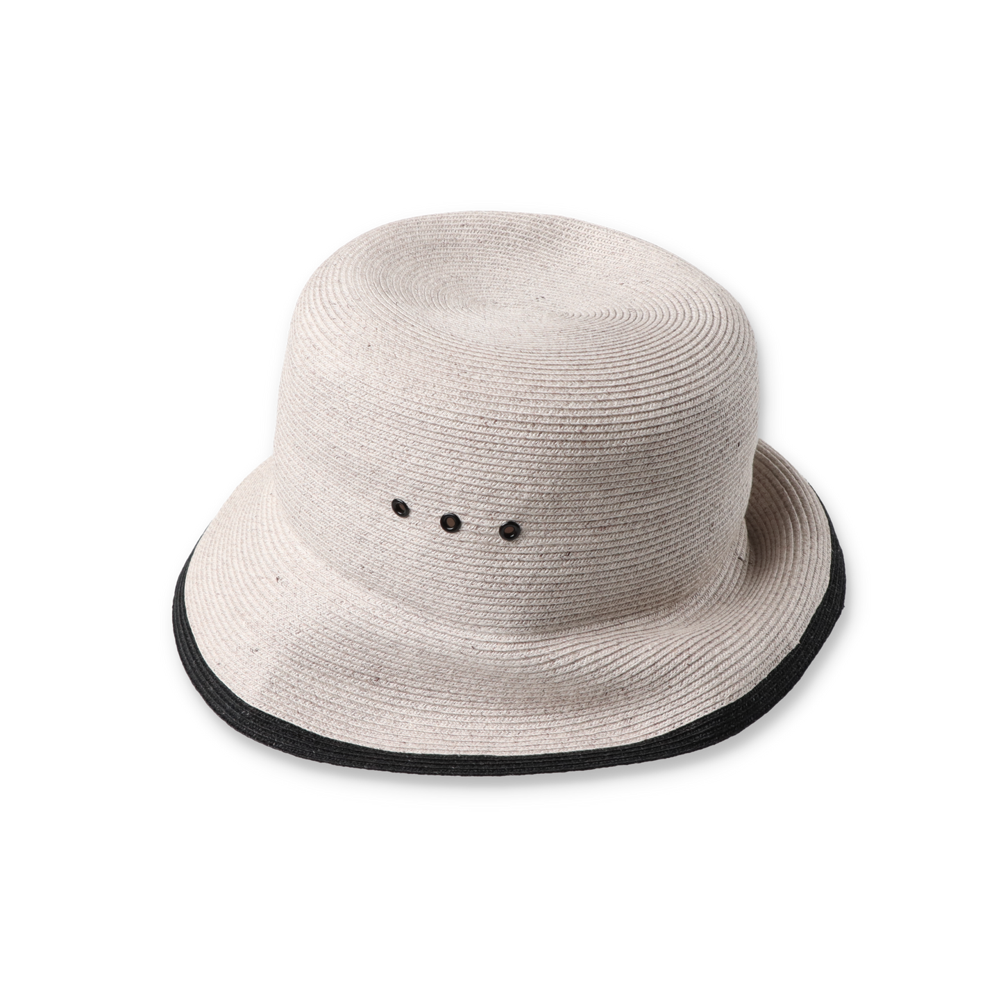 BRAID BUCKET HAT BEIGE - SOLARIS&Co. 側面