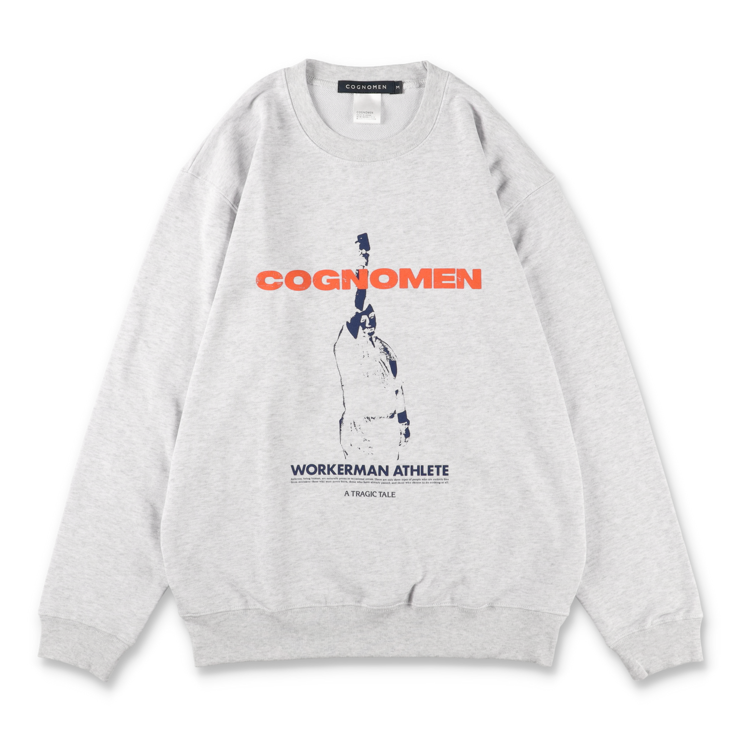 COGNOMEN WORKER-MAN ATHLETE SWEAT SHIRT Heather Grey - 正面