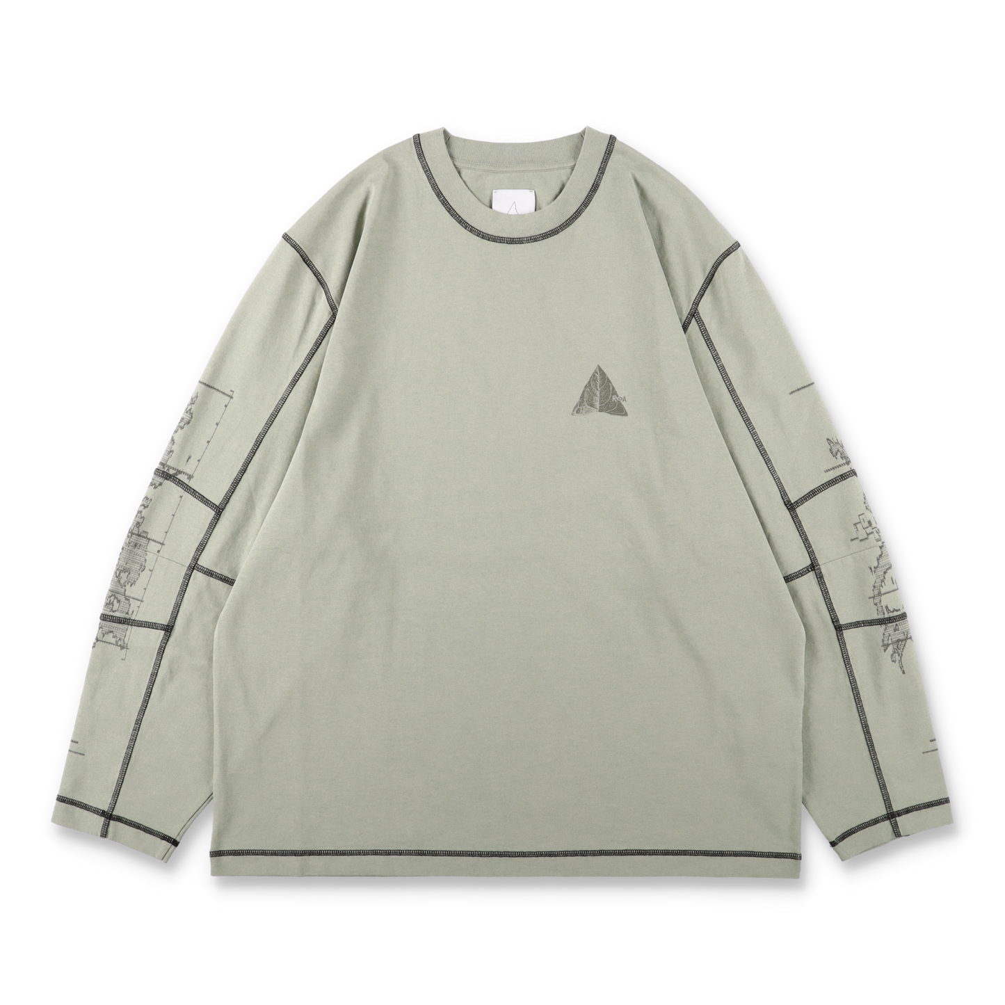 ROA NEOLITH Stitch Organic Long Sleeve Pale Green 正面