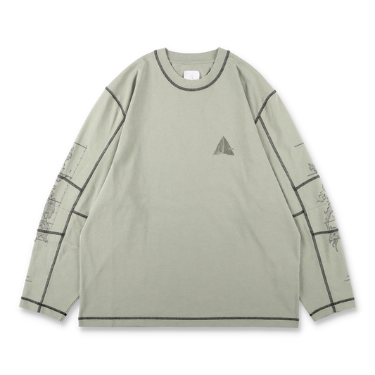 ROA NEOLITH Stitch Organic Long Sleeve Pale Green 正面