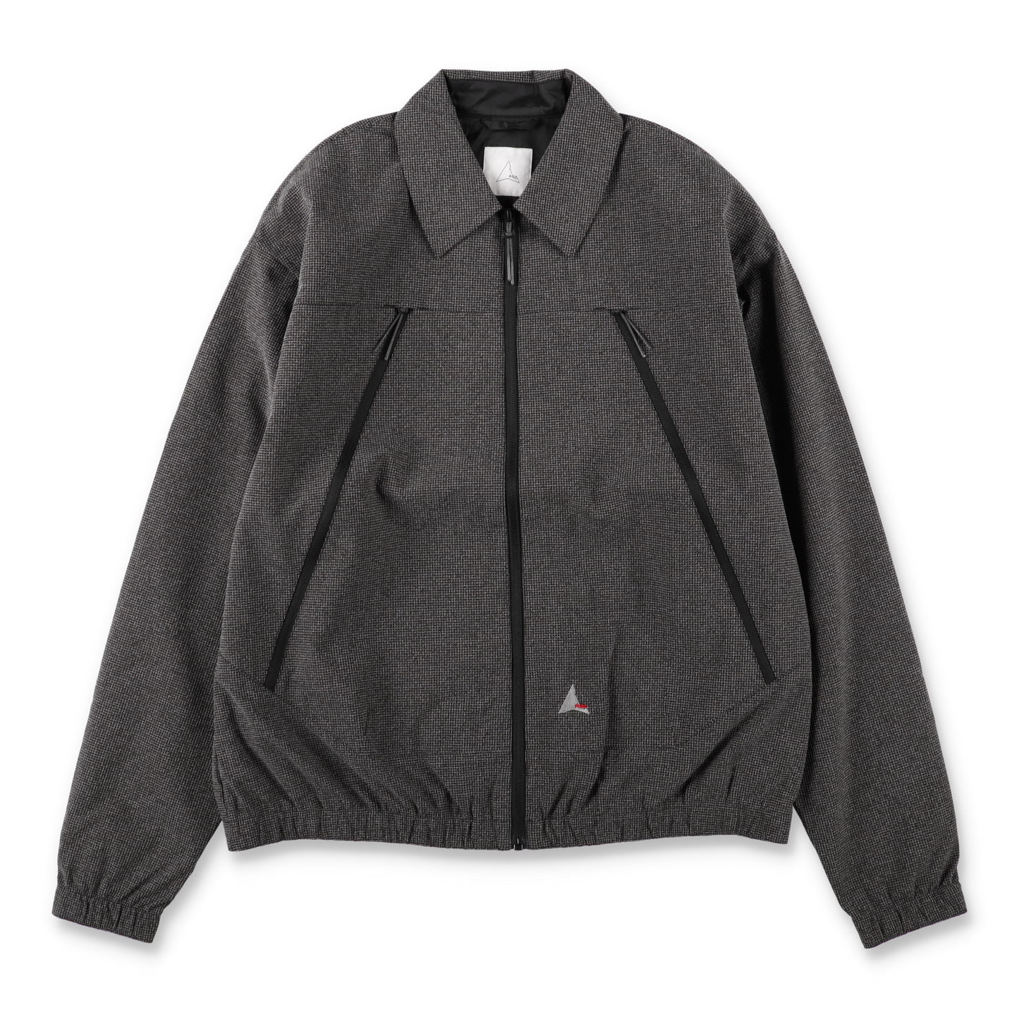 ROA LAMON Reinforced Technical Zip Up Shirt Black 正面画像
