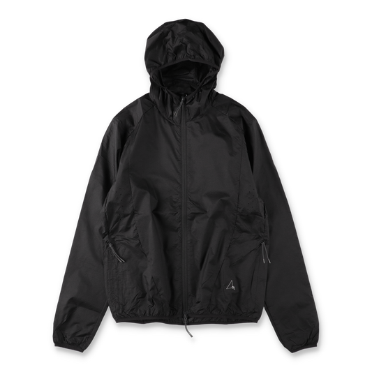 ROA HUE Packable Wind Jacket Black 正面画像