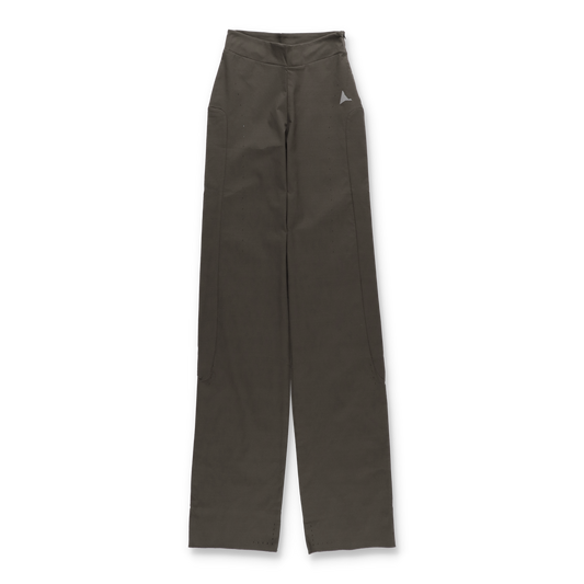 ROA MARVA Compression Flared Pants Dark Brown 正面画像 アウトドア