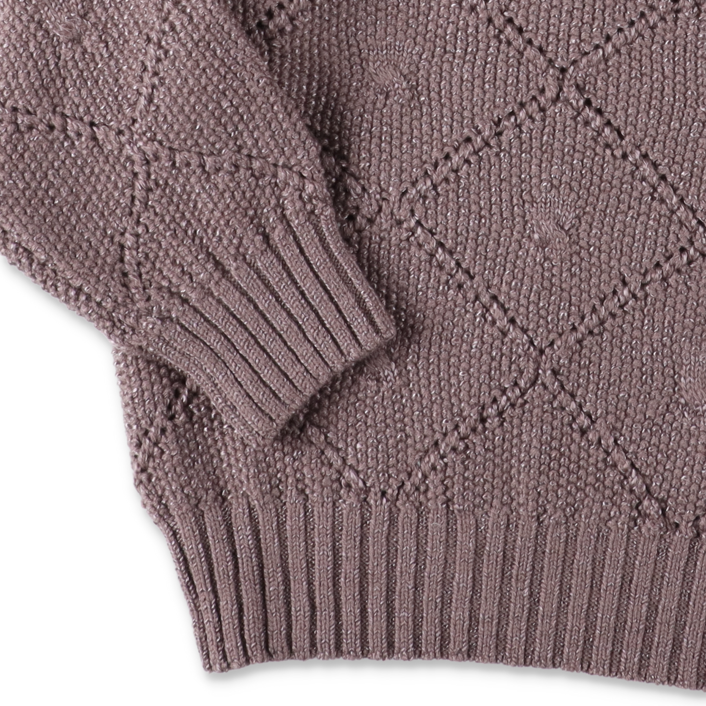 ENCOMING KNITTED OVER POLO Dusty Pink【KHOPO-DP】(N)