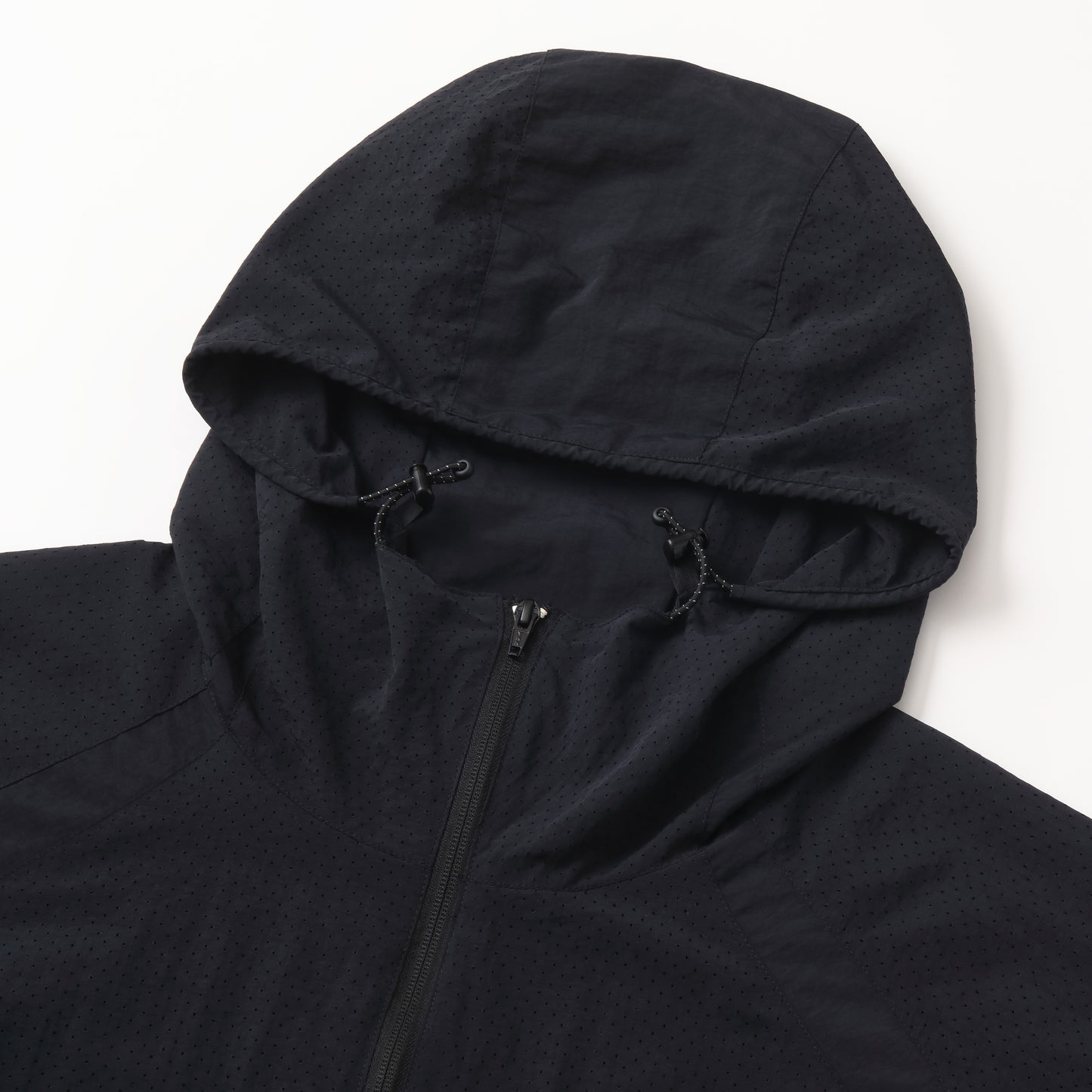 S.F.C PUNCHING NYLON HOODY BLACK【SFCFW25J05】(N)