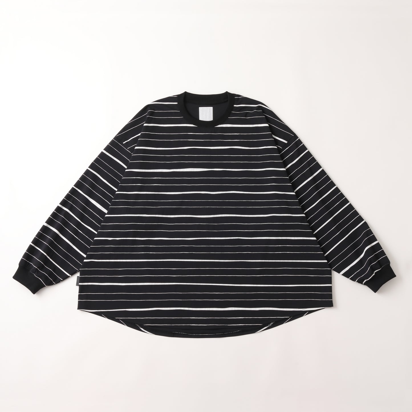 S.F.C SUPER BIG MIX STRIPE LS NYLON TEE BLACK【SFCFW25CS011】(N)