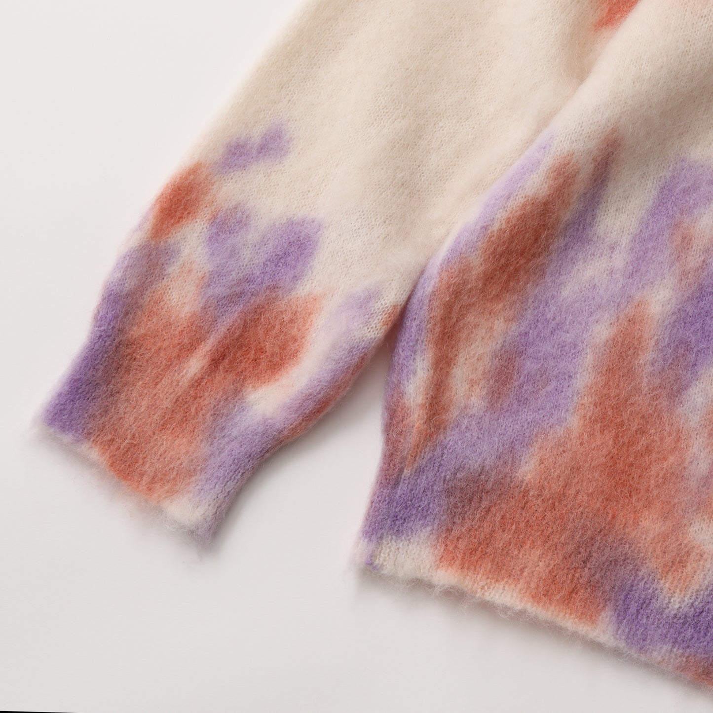 S.F.C DYED MOHAIR CREW Natural/Orange/Purple【SFCFW25KN03】(N)