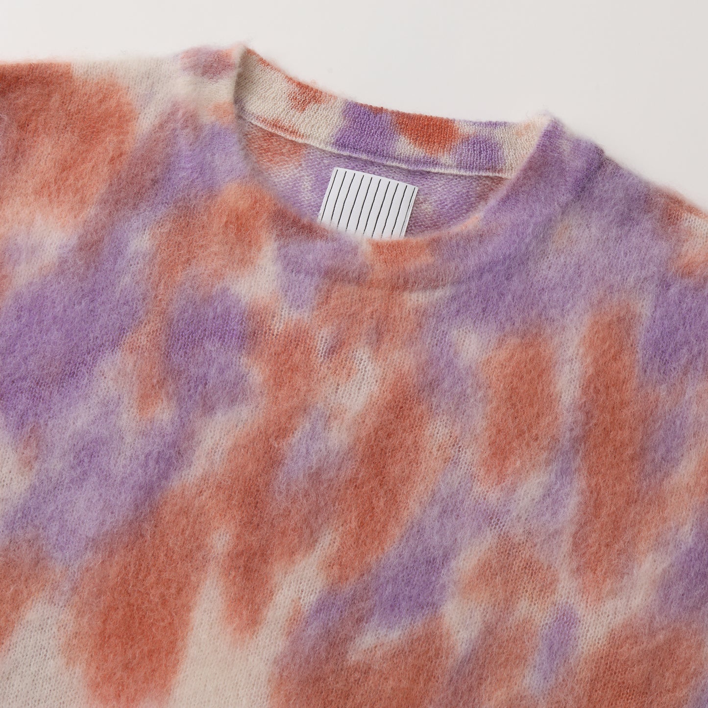 S.F.C DYED MOHAIR CREW Natural/Orange/Purple【SFCFW25KN03】(N)