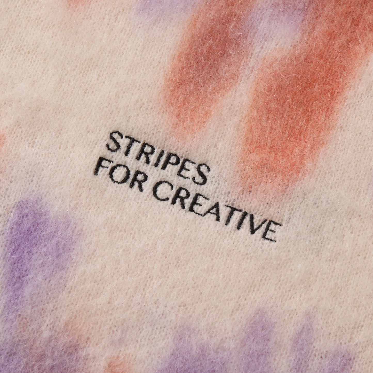S.F.C DYED MOHAIR CREW Natural/Orange/Purple【SFCFW25KN03】(N)