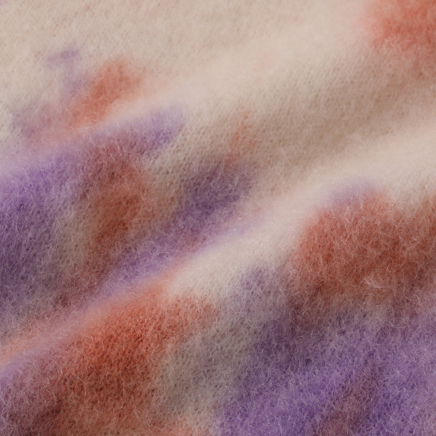 S.F.C DYED MOHAIR CREW Natural/Orange/Purple【SFCFW25KN03】(N)