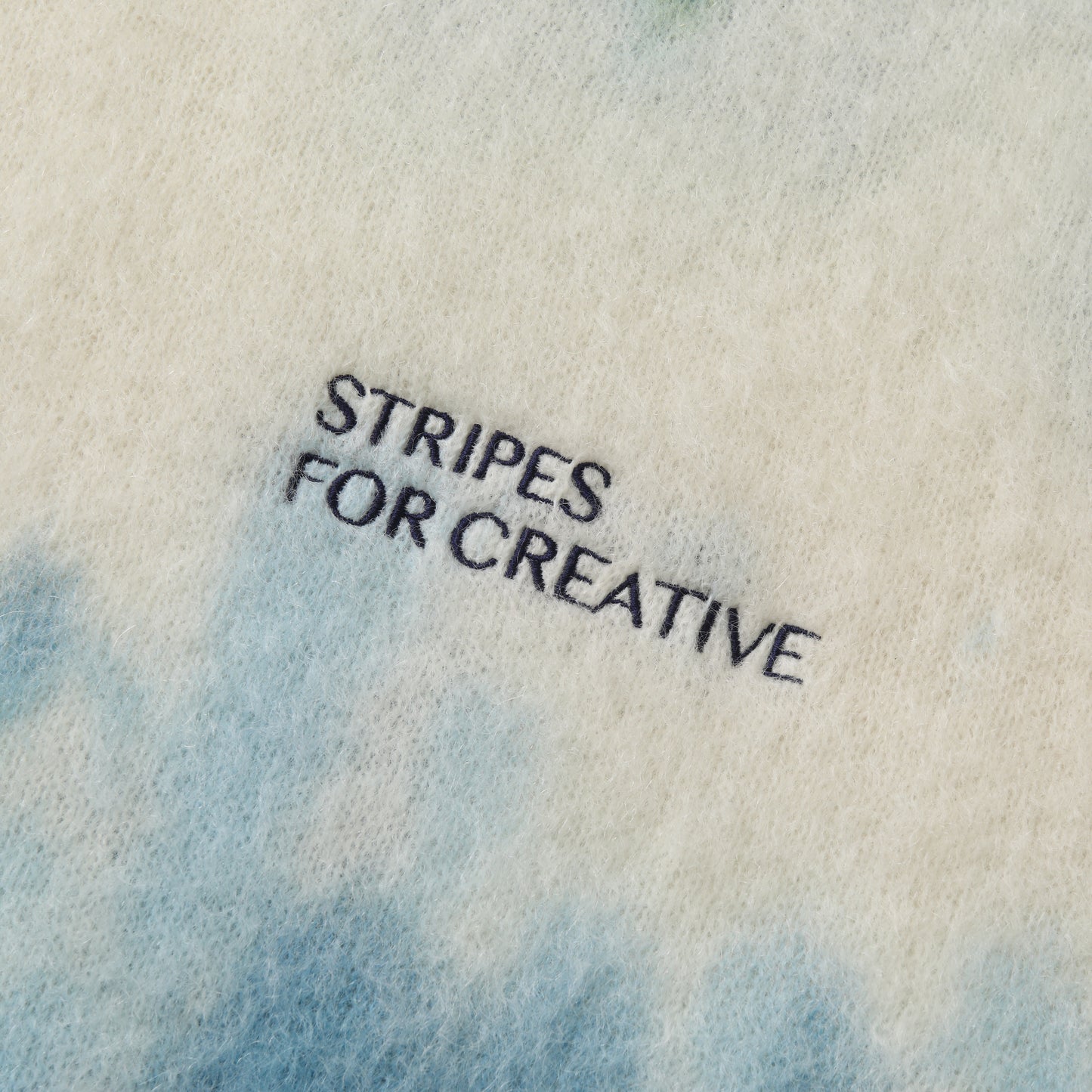 S.F.C DYED MOHAIR CREW Natural/Blue/Mint【SFCFW25KN03】(N)