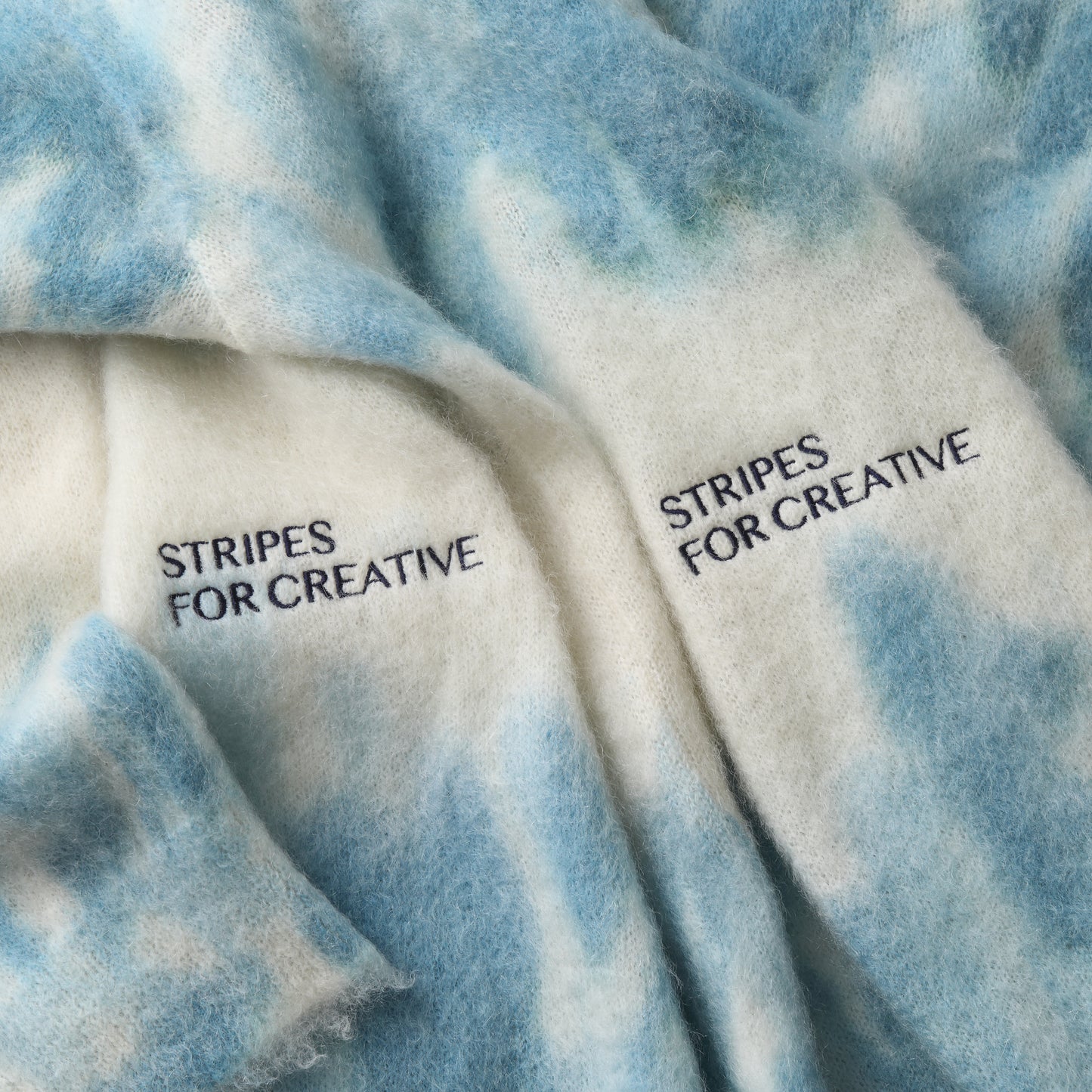 S.F.C DYED MOHAIR CREW Natural/Blue/Mint【SFCFW25KN03】(N)