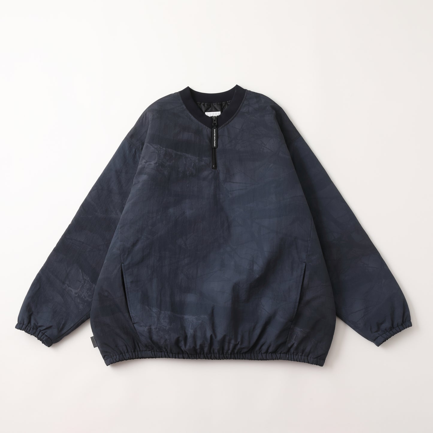 S.F.C BASEBALL HALF ZIP JACKET BLACK TREE CAMO【SFCFW25J03】(N)