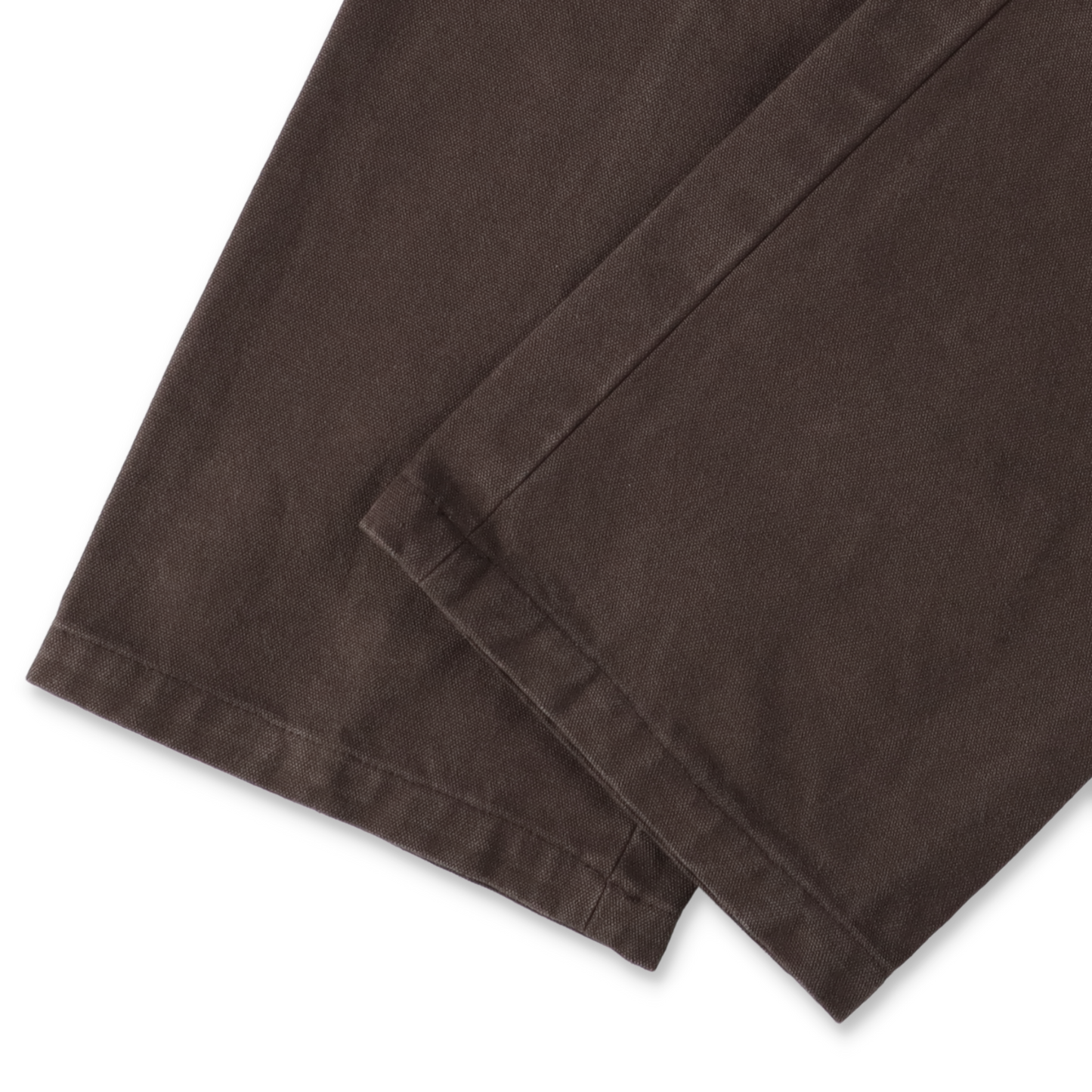 ROA FOMES Double Knee Washed Canvas Pant Dark Brown Black 裾