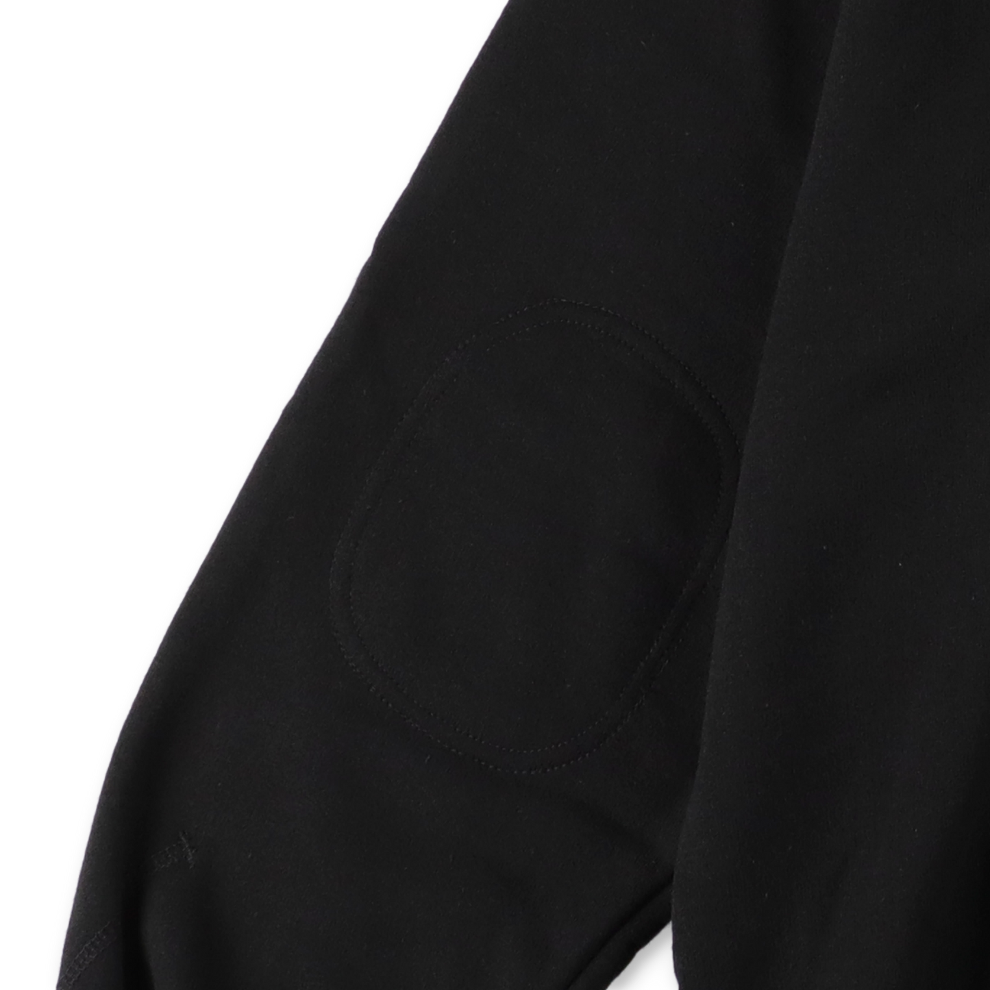 SOLARIS&CO. HALF ZIP SWEAT SHIRT BLACK 袖ディテール