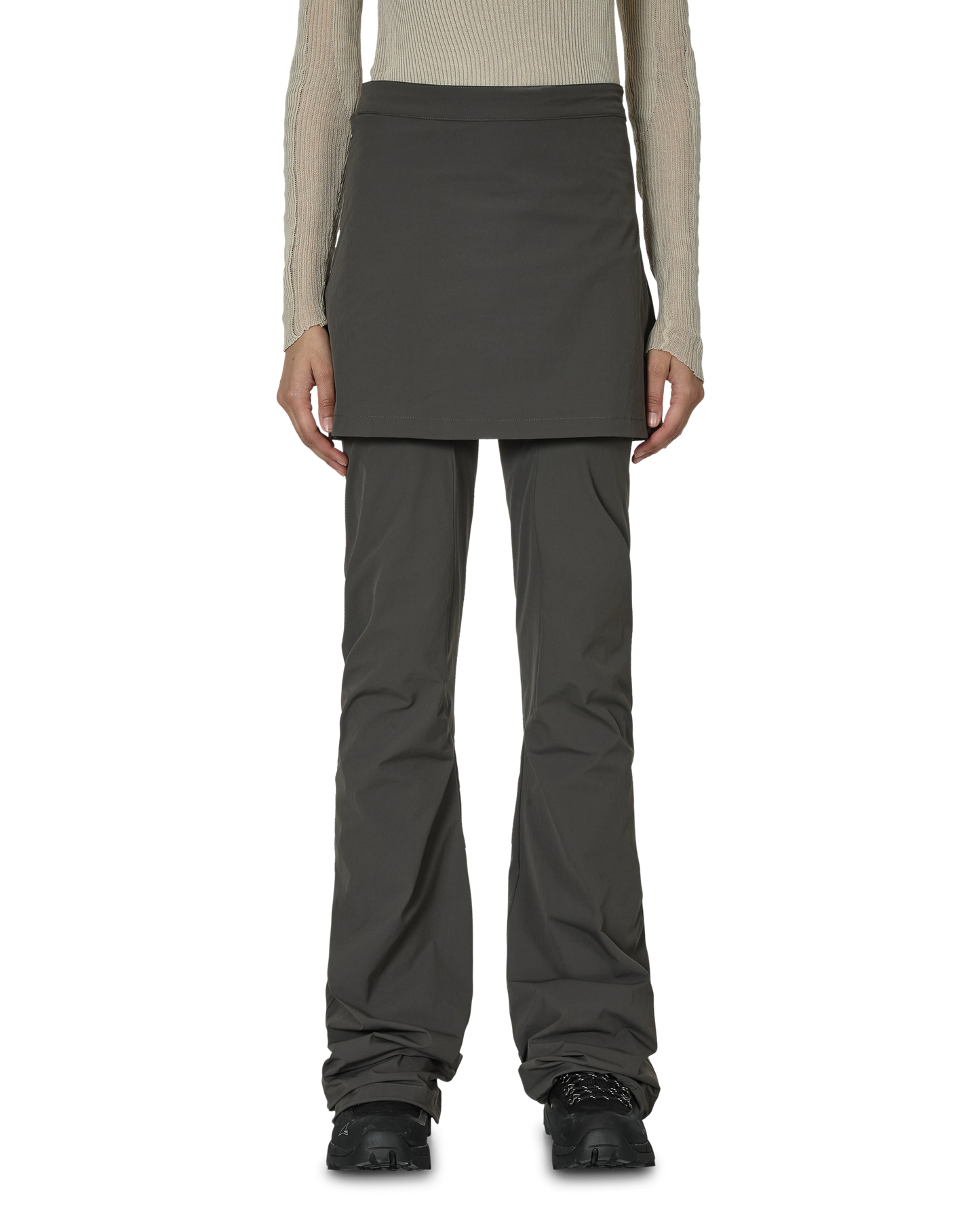 ROA Skort Pants Dark Grey 正面着用画像