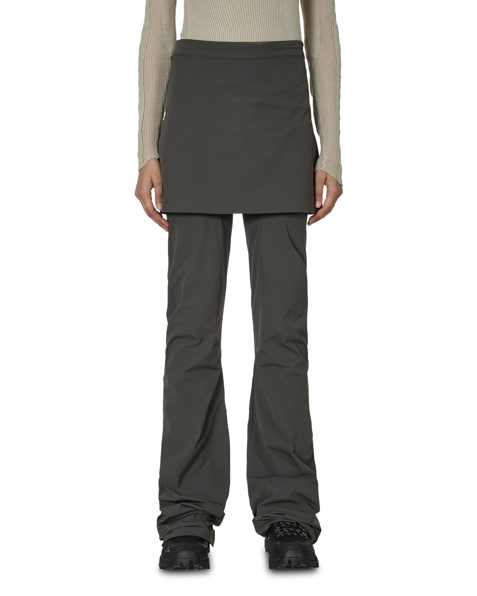 ROA Skort Pants Dark Grey 正面着用画像