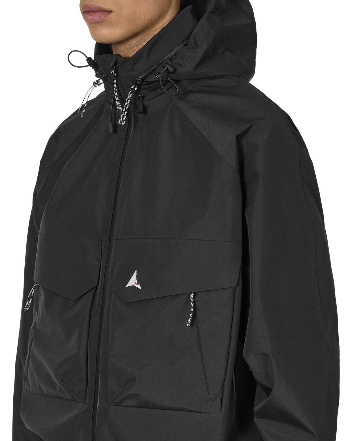 3L Creek Jacket Black – ROA ジップ・ポケットディテール
