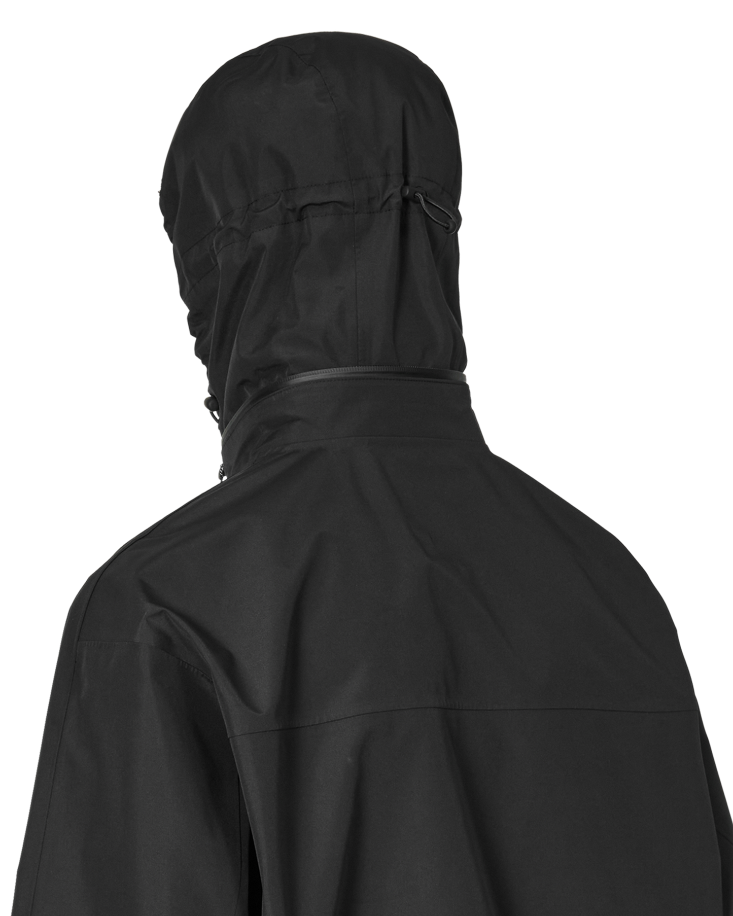 3L Creek Jacket Black – ROA 着用 フード横顔