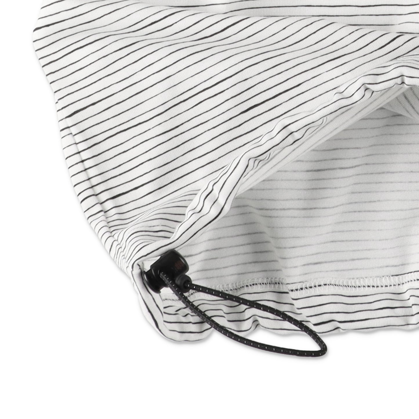 【4-3】SEE SEE Super Big Border SS W/Drawstrings Tee【White】
