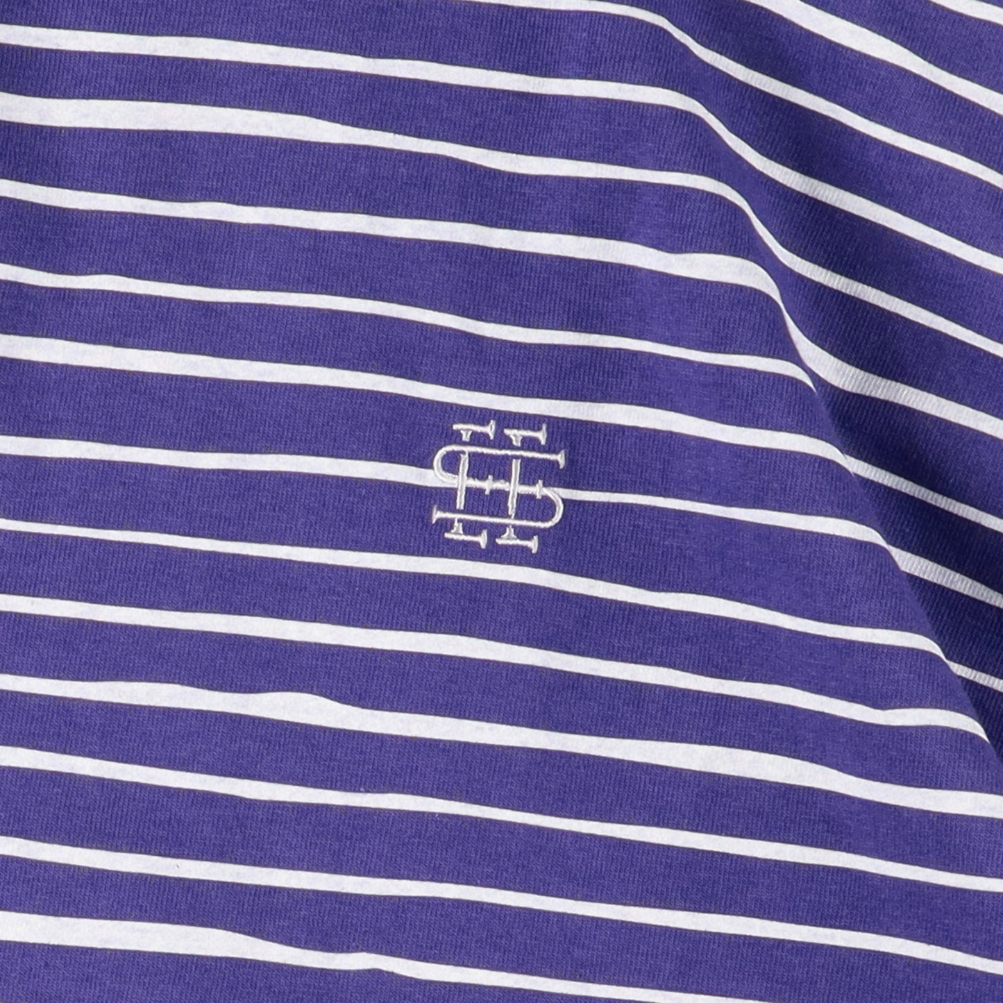 【5-1】SEE SEE Super Big Border SS Flat Tee【Purple】