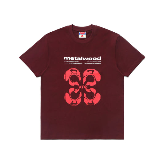 METALWOOD STUDIO RORSCHACH T-SHIRT Maroon 正面