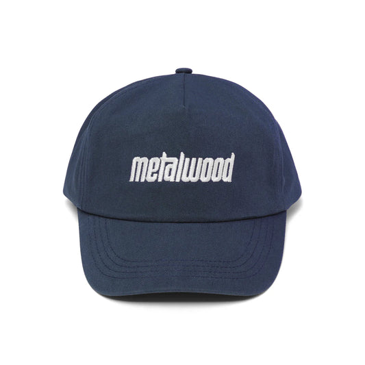 METALWOOD STUDIO METAL LOGO 5-PANEL HAT Navy 正面