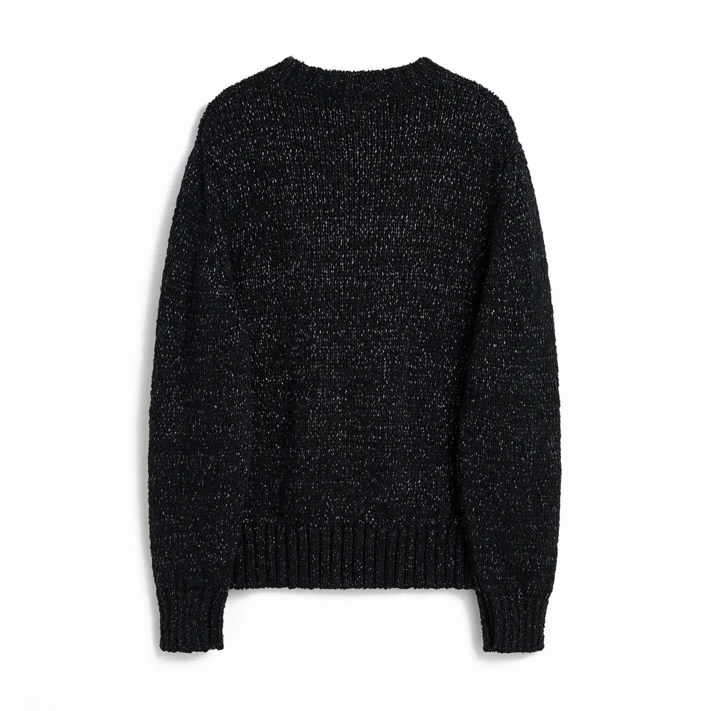 SUNFLOWER FREDERIK SWEATER Black バックデザイン 背面シルエット