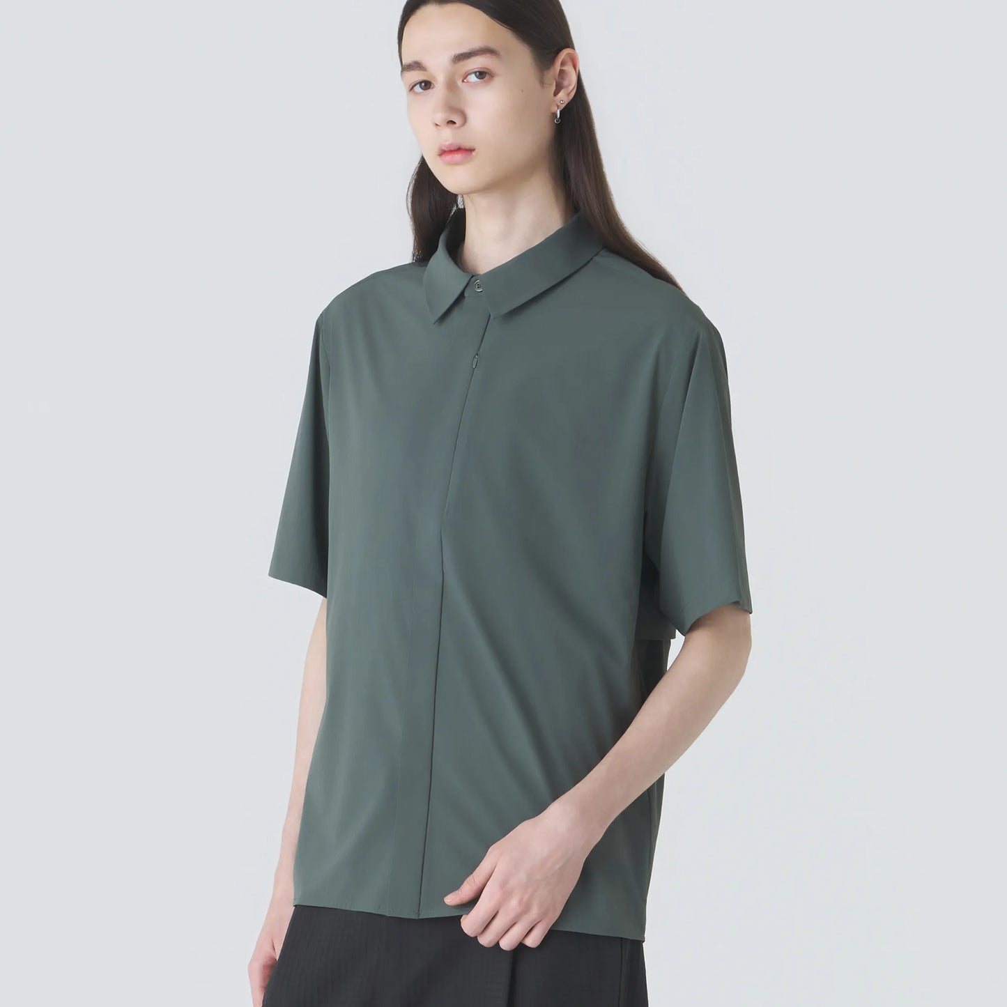 Hiking Patrol ALIGN BUTTON UP SS SHIRT PINE MIST【SS26109】(N)