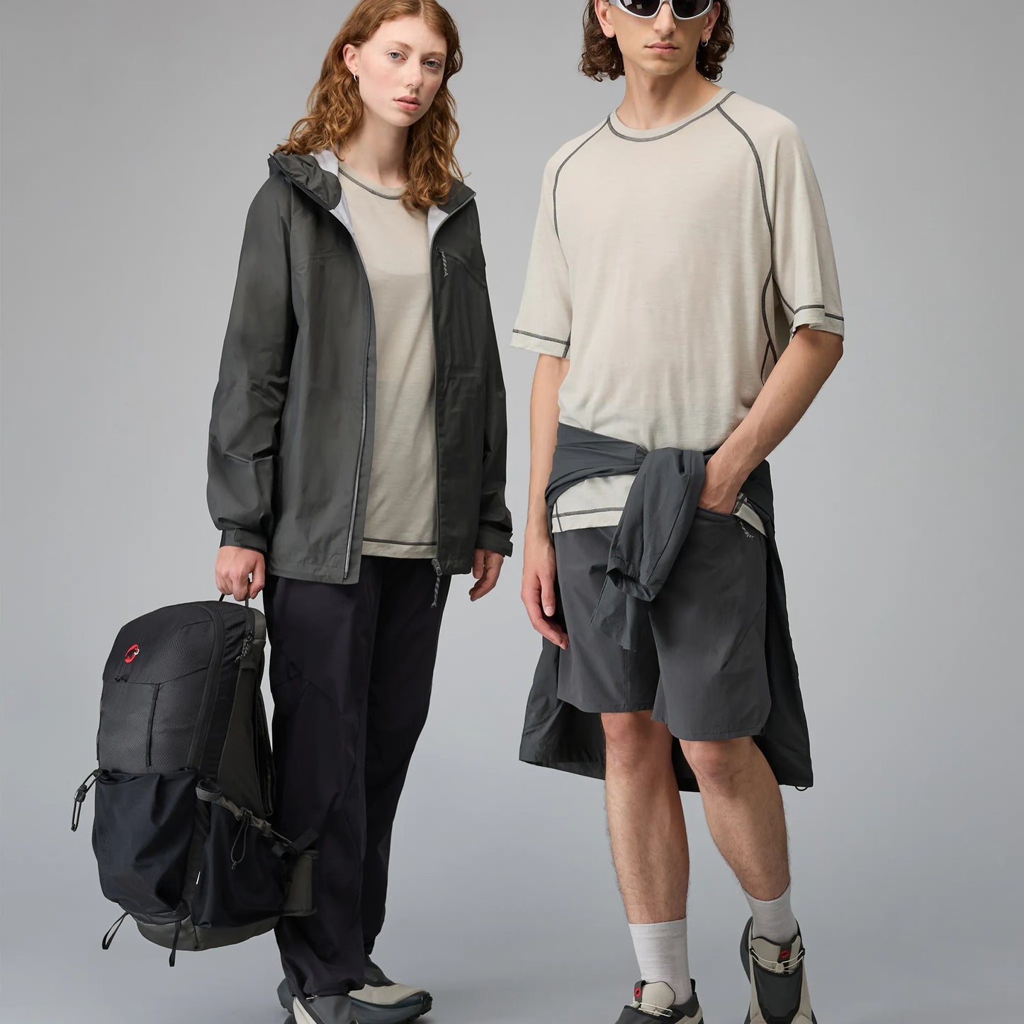 Hiking Patrol × MAMMUT TREE WOOL FL T-SHIRT WILLOW WHISPER 着用イメージ コーディネート