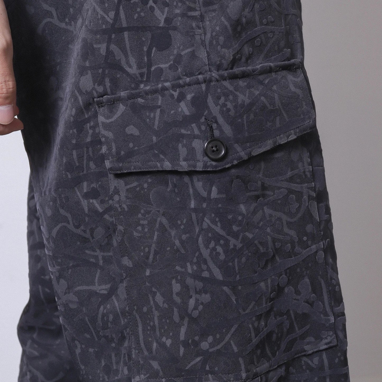 ENCOMING Work Easy Trouser Navy【WETR-NV】生地ディテール
