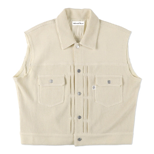 COSMOS TEXAS second vest ivory【ctfw25cs01】(N)