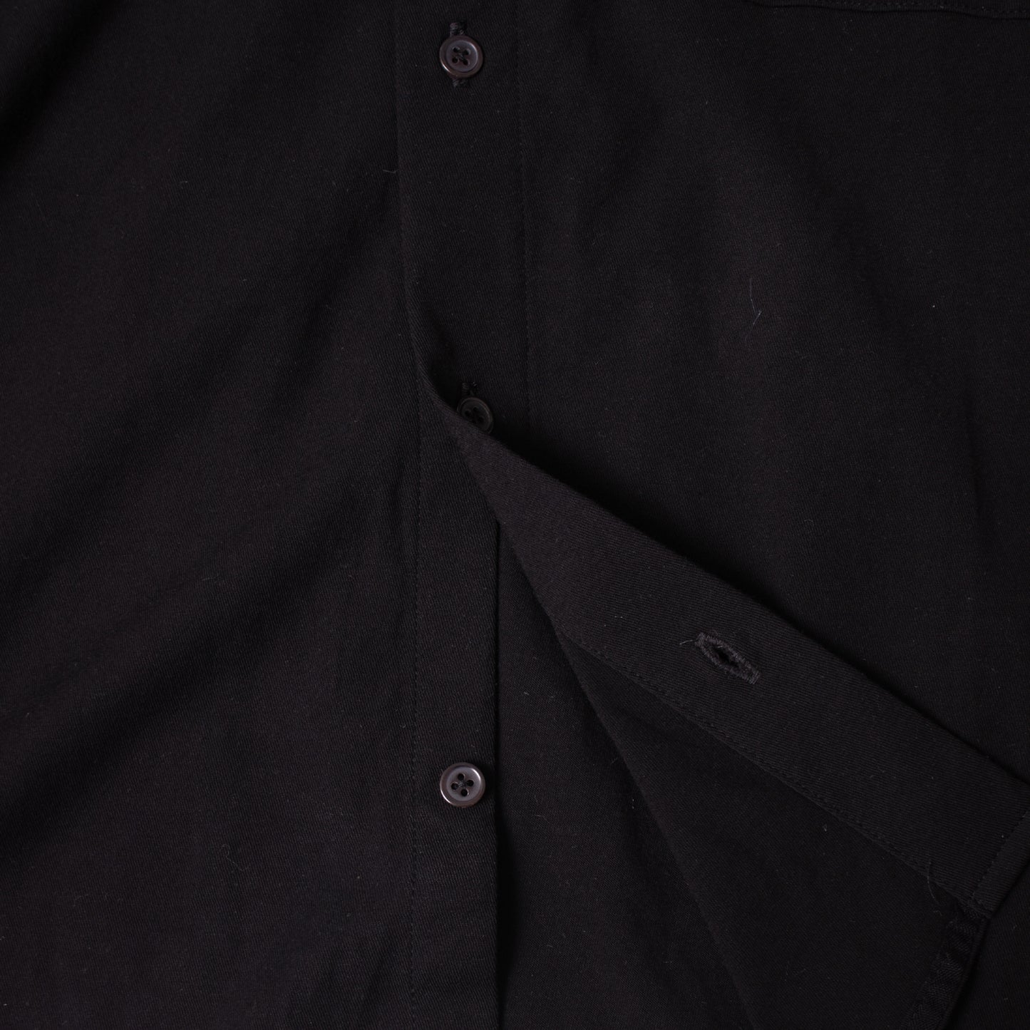 MAYKAM TWIST COTTON JERSEY S/S SHIRT BLACK【2501-078】