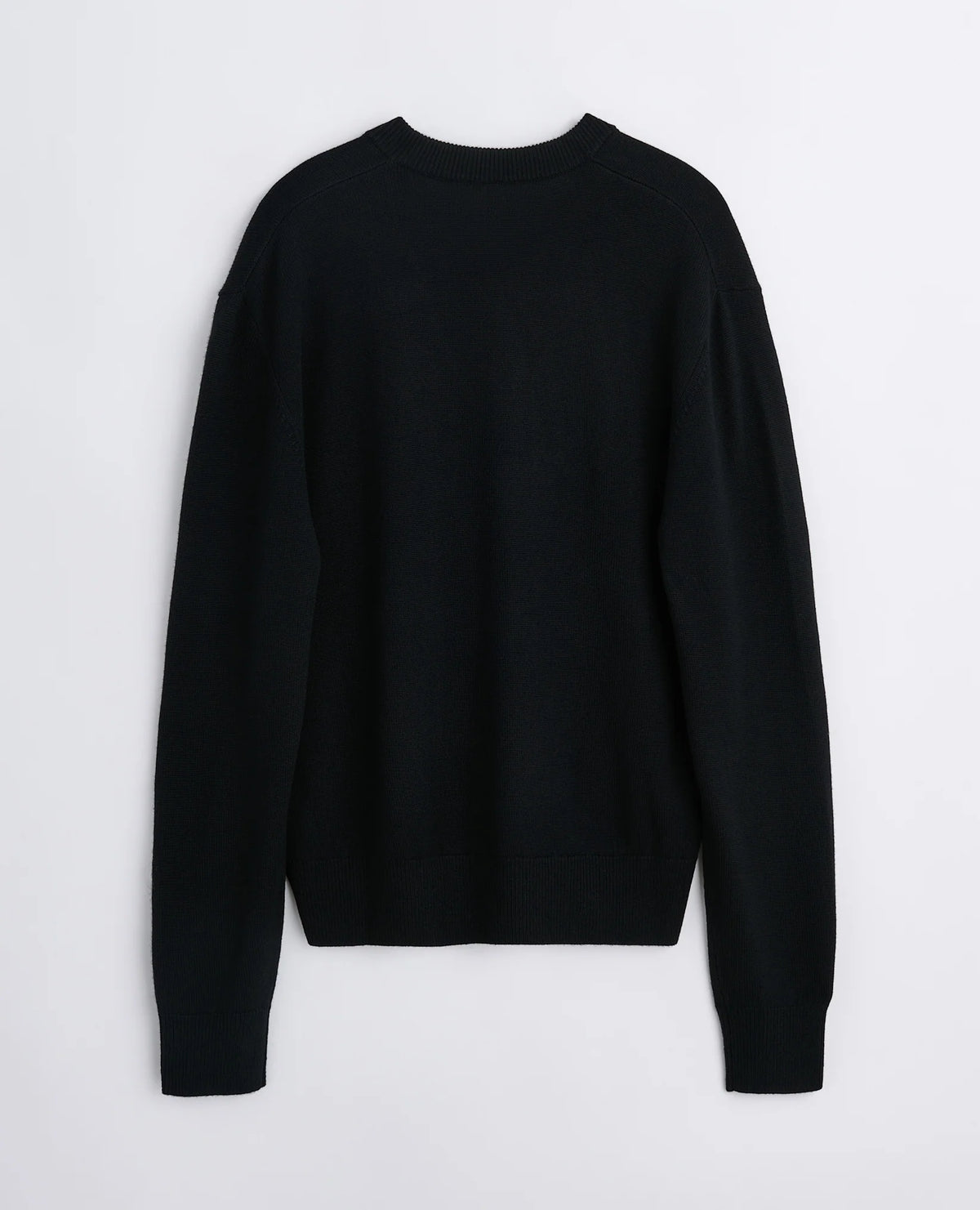 SUNFLOWER Moon Merino V Neck Black 商品画像 背面