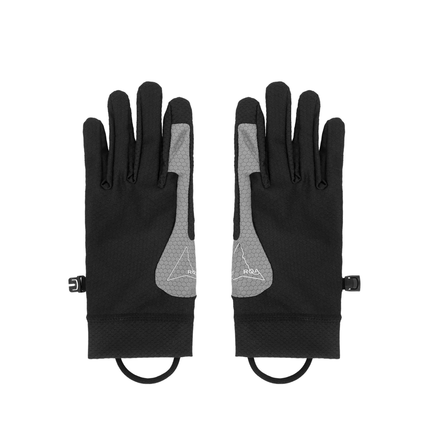 ROA ANDIE Base Layer Gloves Black Grey 正面画像 全体