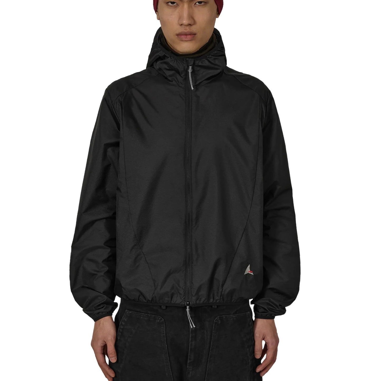 ROA HUE Packable Wind Jacket Black 着用画像 正面