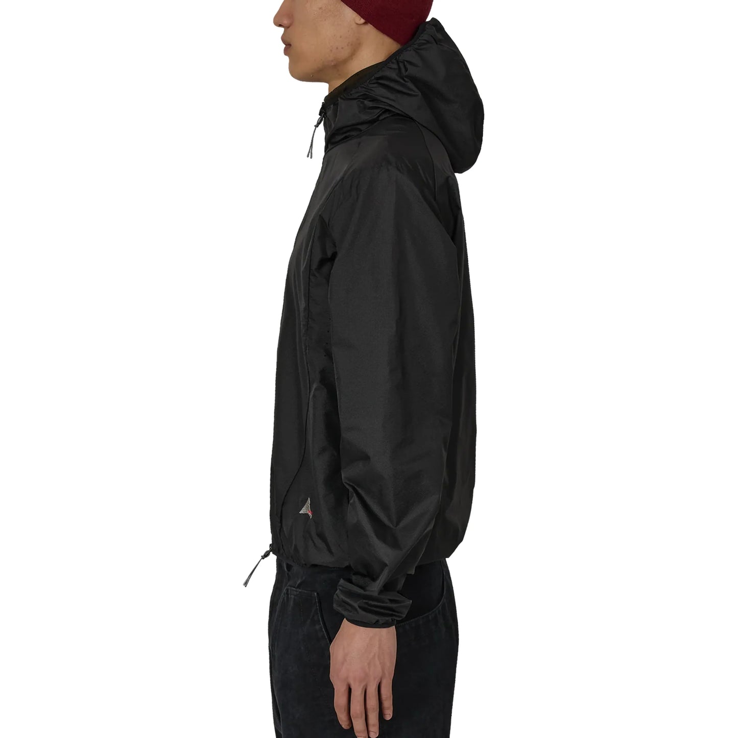 ROA HUE Packable Wind Jacket Black 着用画像 側面
