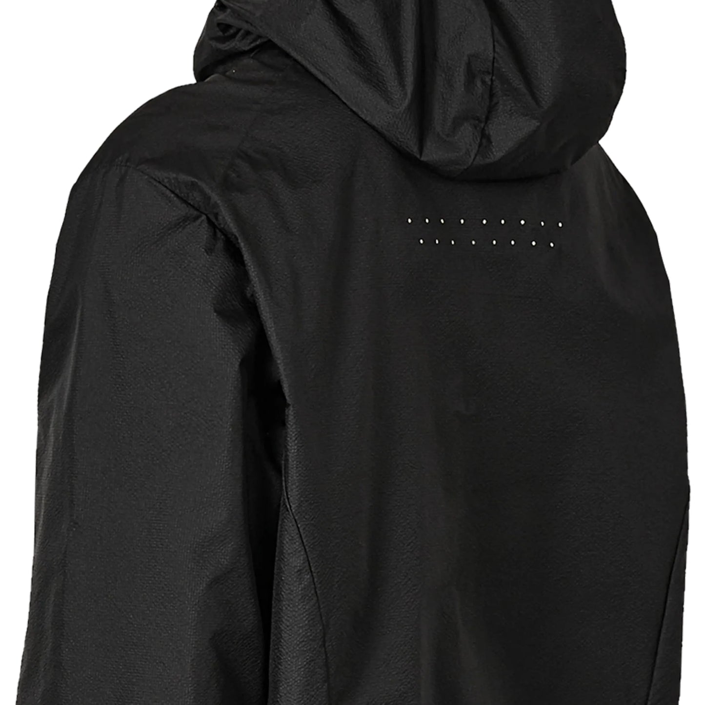 ROA HUE Packable Wind Jacket Black 着用画像 背面詳細 通気孔部分